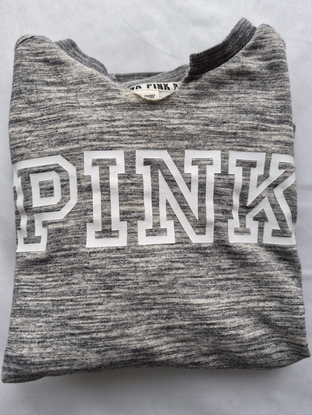 PINK Victoria's Secret Crewneck Sweatshirt in Heather Gray Size Small
